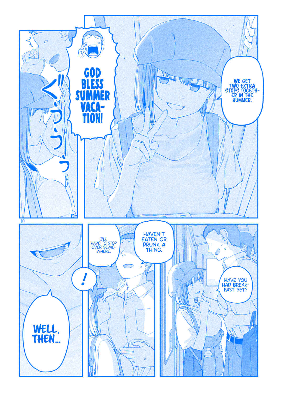 Page 10 Chapter 56 Getsuyoubi no Tawawa (Blue) (Fan Colored)