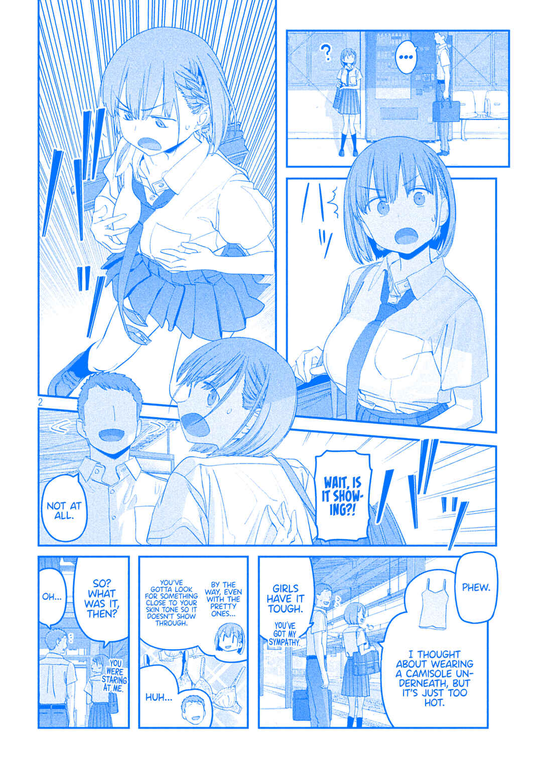 Page 2 Chapter 56 Getsuyoubi no Tawawa (Blue) (Fan Colored)
