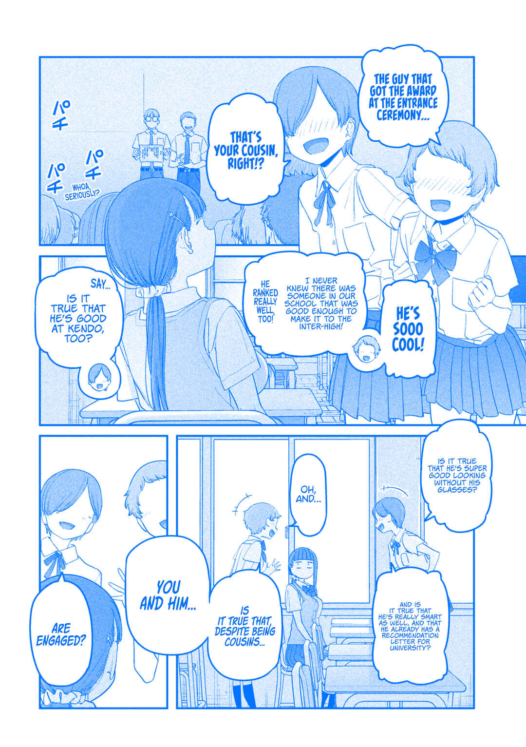 Page 3 Chapter 71 Getsuyoubi no Tawawa (Blue) (Fan Colored)