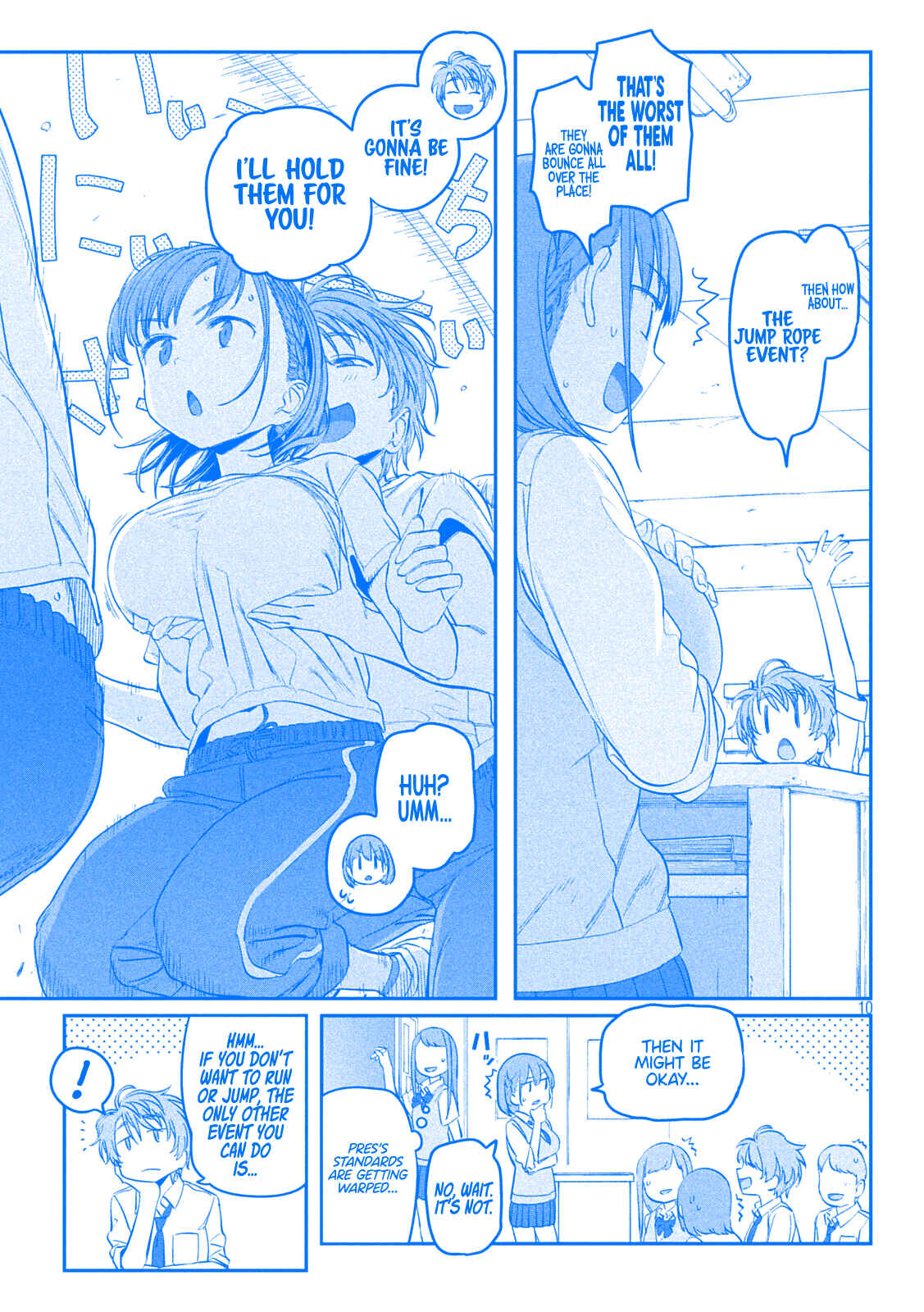 Page 10 Chapter 44 Getsuyoubi no Tawawa (Blue) (Fan Colored)