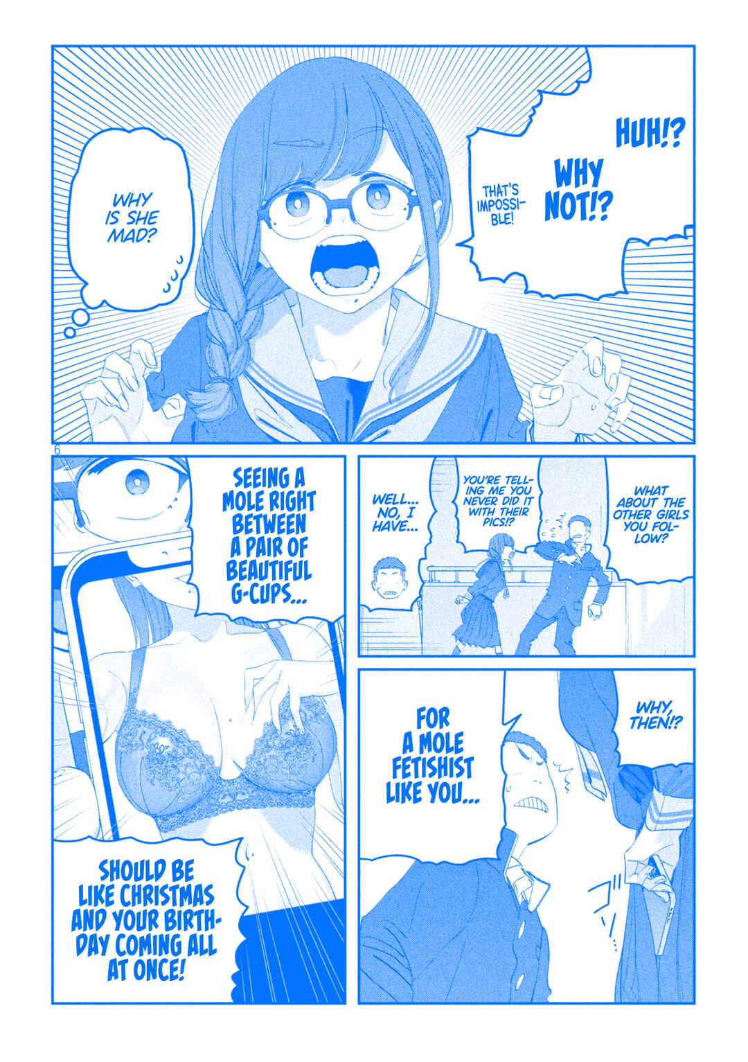 Page 7 Chapter 109 Getsuyoubi no Tawawa (Blue) (Fan Colored)