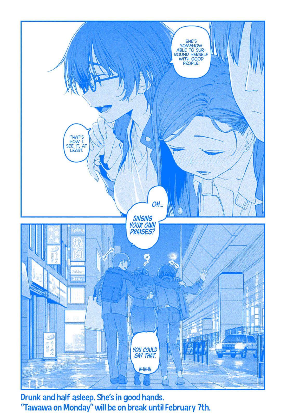 Page 12 Chapter 37 Getsuyoubi no Tawawa (Blue) (Fan Colored)