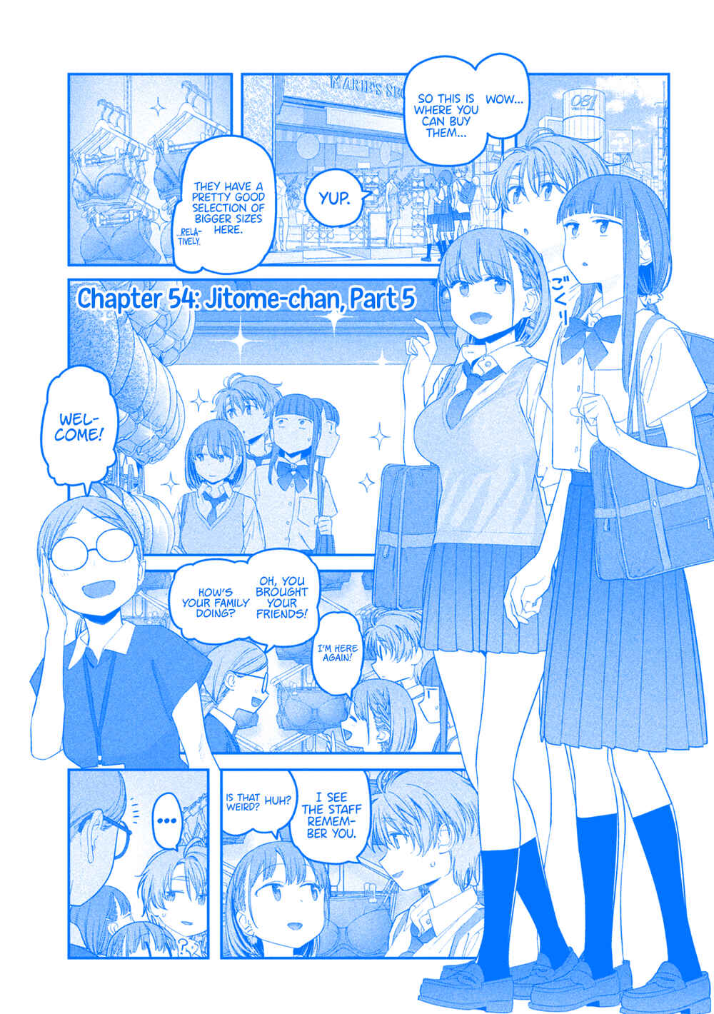Page 1 Chapter 54 Getsuyoubi no Tawawa (Blue) (Fan Colored)