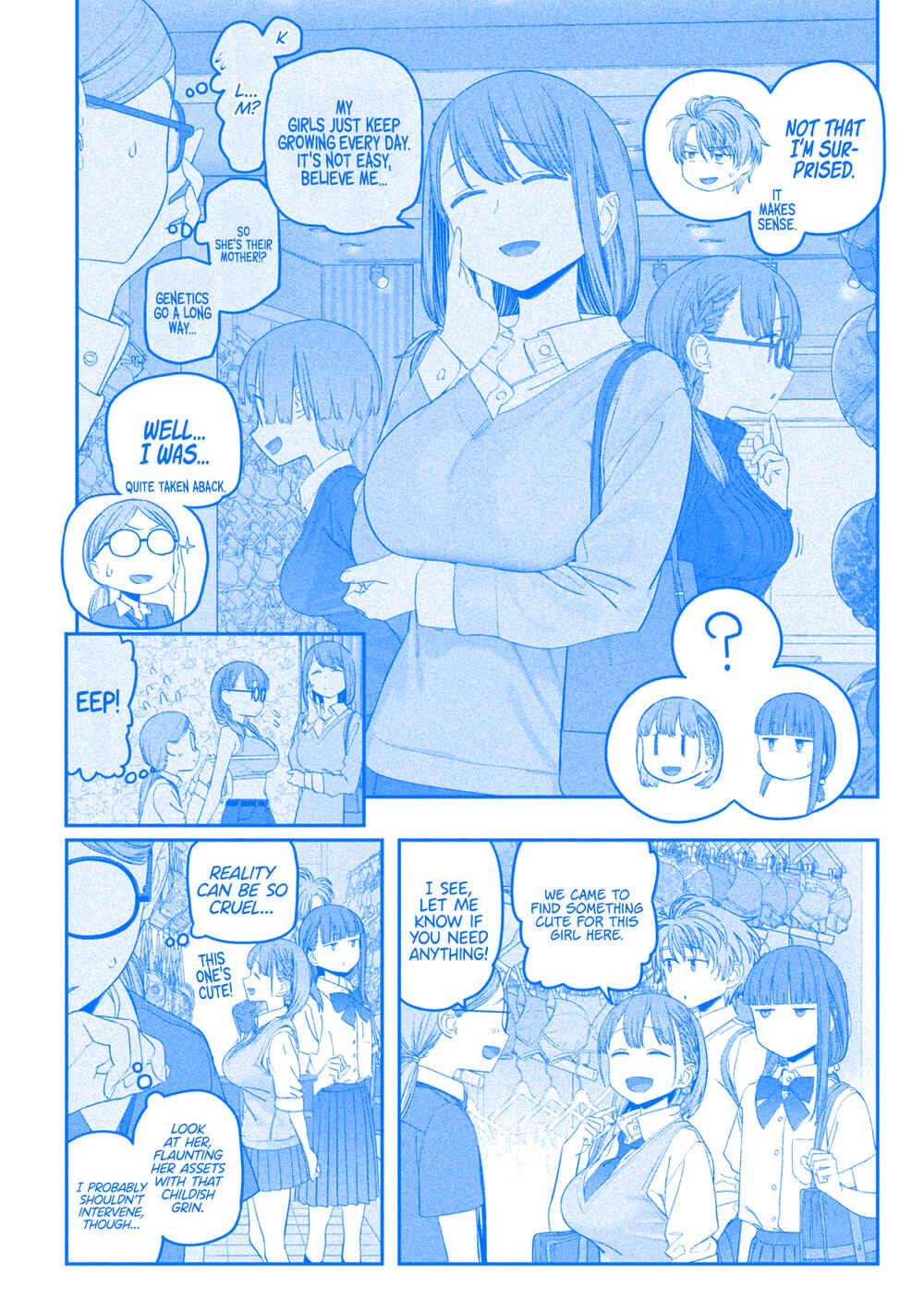 Page 2 Chapter 54 Getsuyoubi no Tawawa (Blue) (Fan Colored)