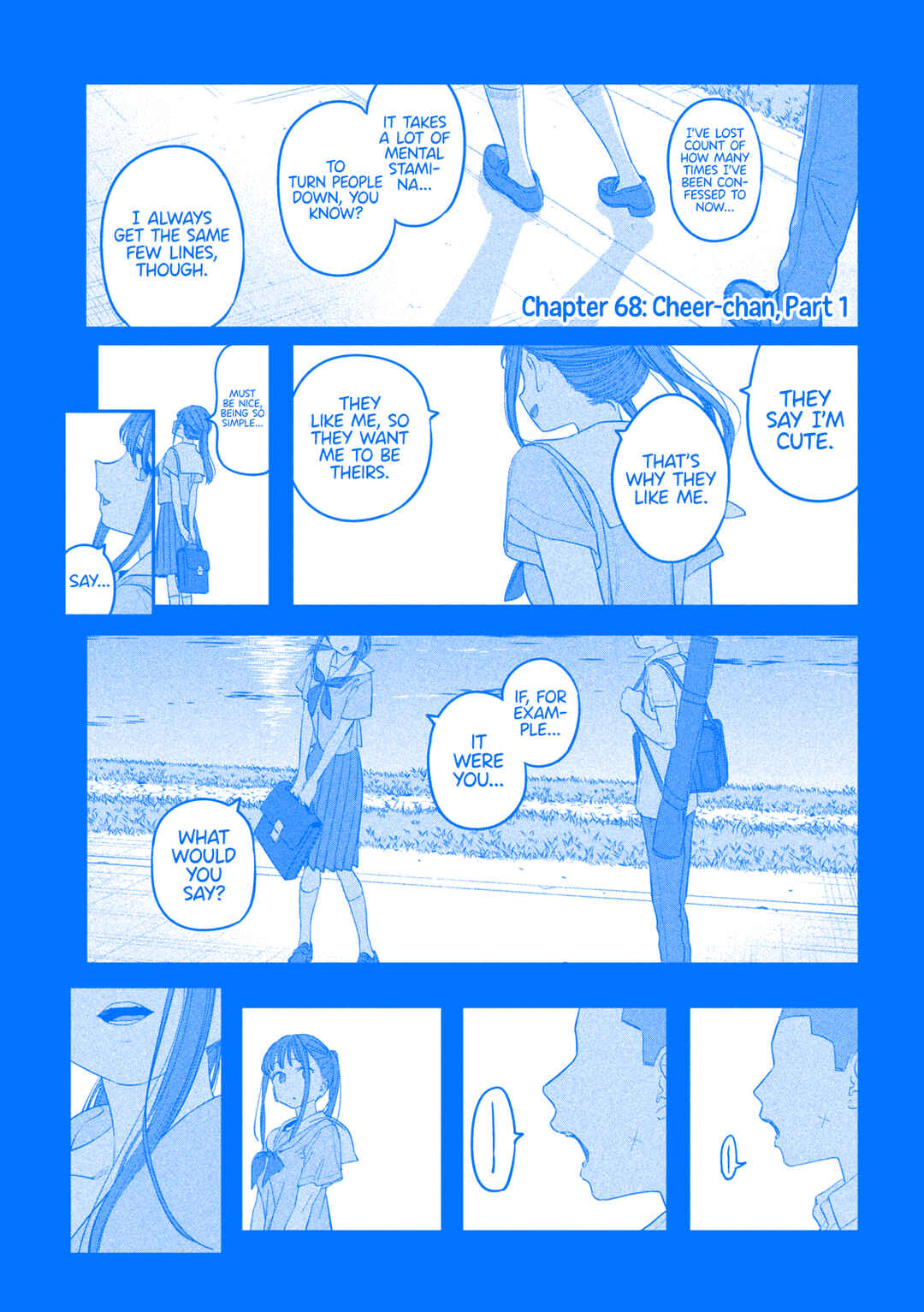 Page 2 Chapter 68 Getsuyoubi no Tawawa (Blue) (Fan Colored)