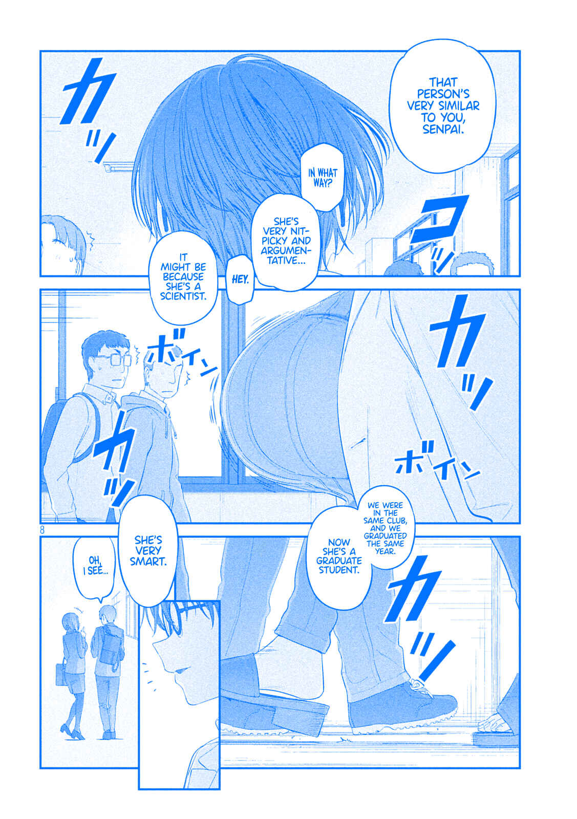 Page 8 Chapter 32 Getsuyoubi no Tawawa (Blue) (Fan Colored)
