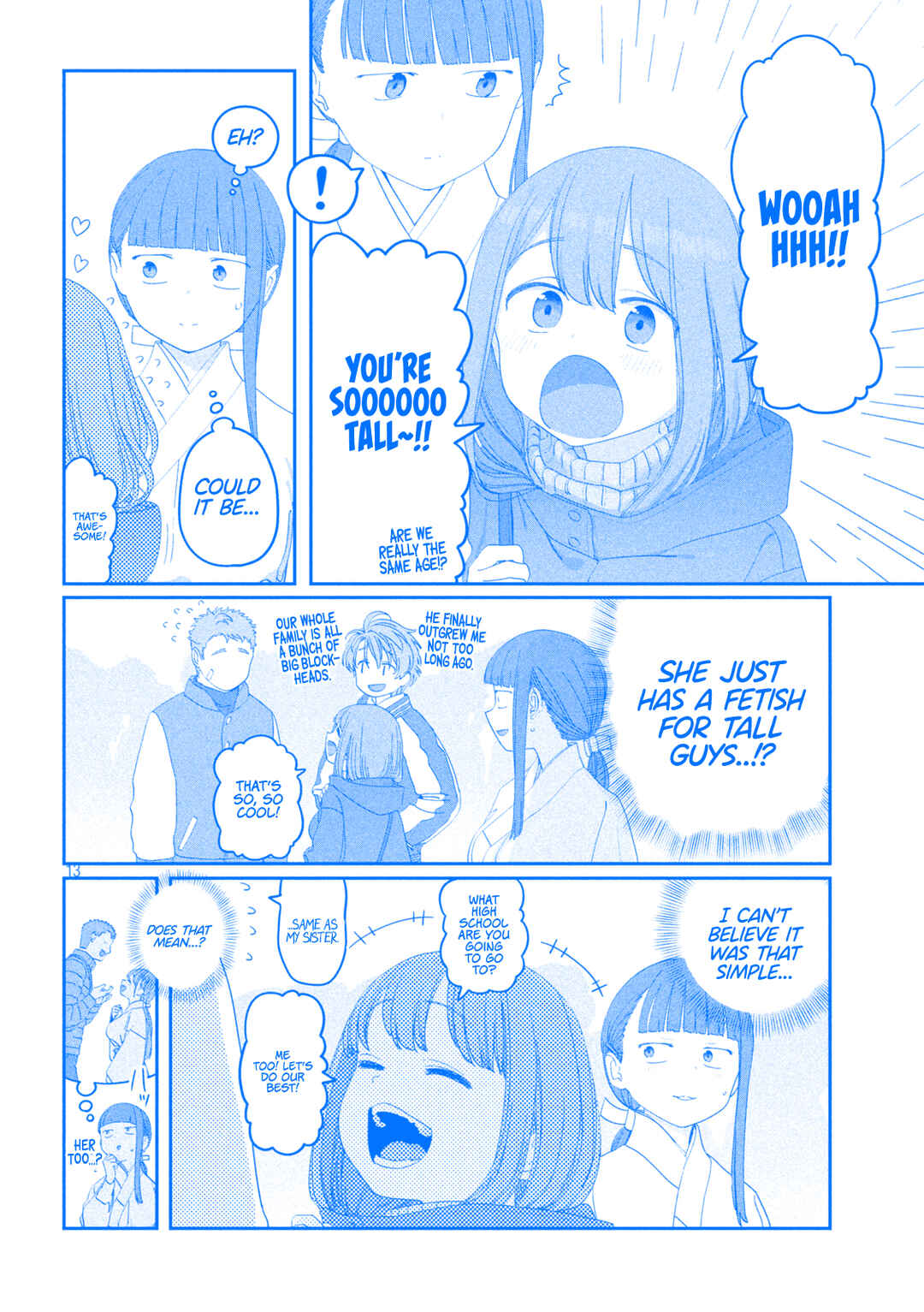 Page 14 Chapter 125 Getsuyoubi no Tawawa (Blue) (Fan Colored)