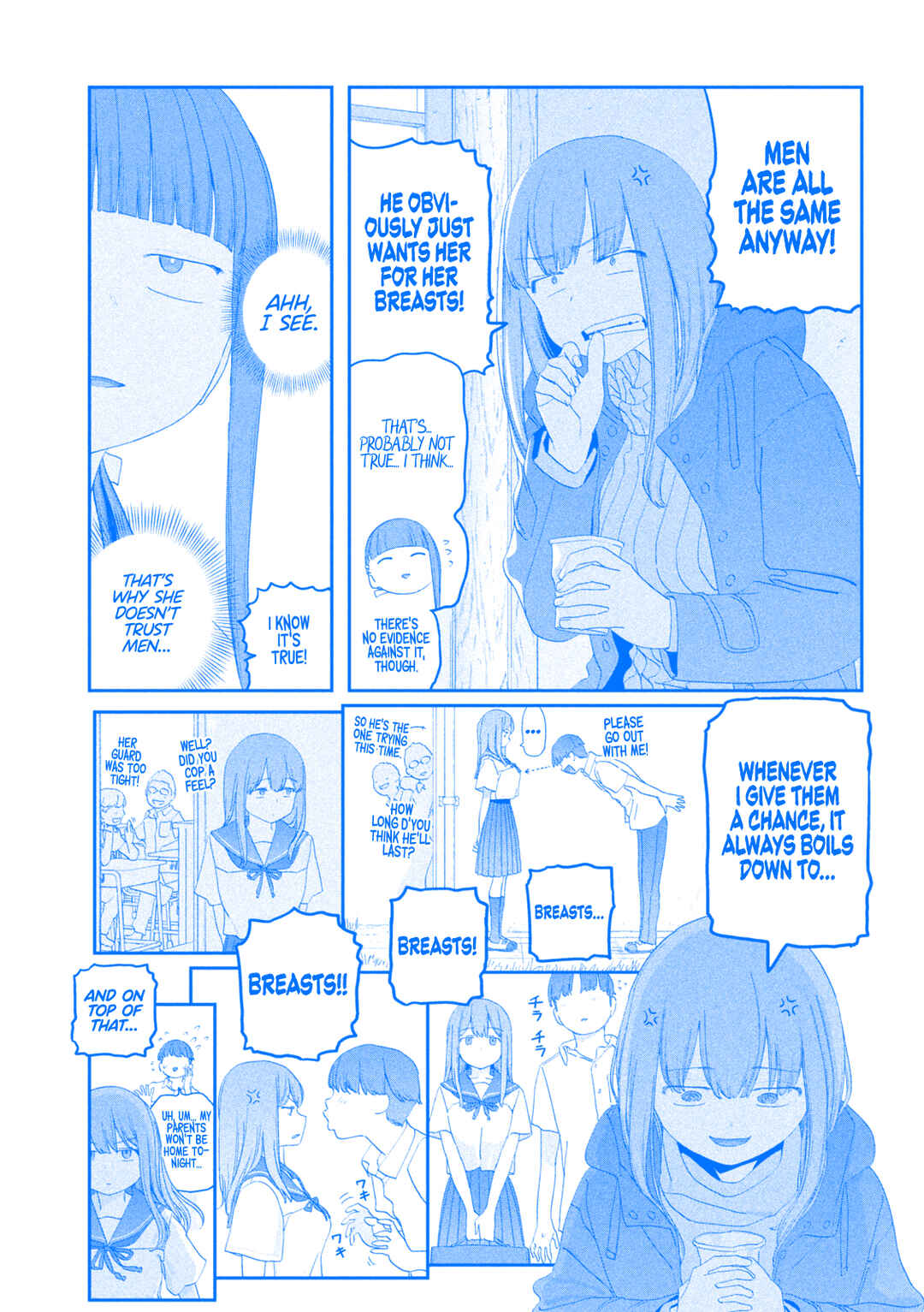 Page 7 Chapter 125 Getsuyoubi no Tawawa (Blue) (Fan Colored)