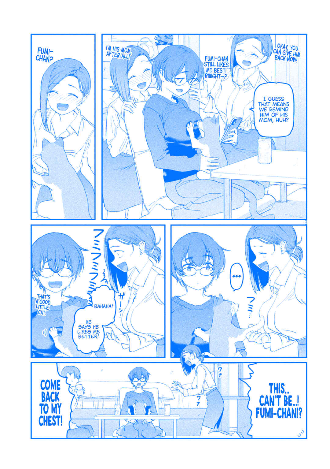 Page 4 Chapter 93 Getsuyoubi no Tawawa (Blue) (Fan Colored)