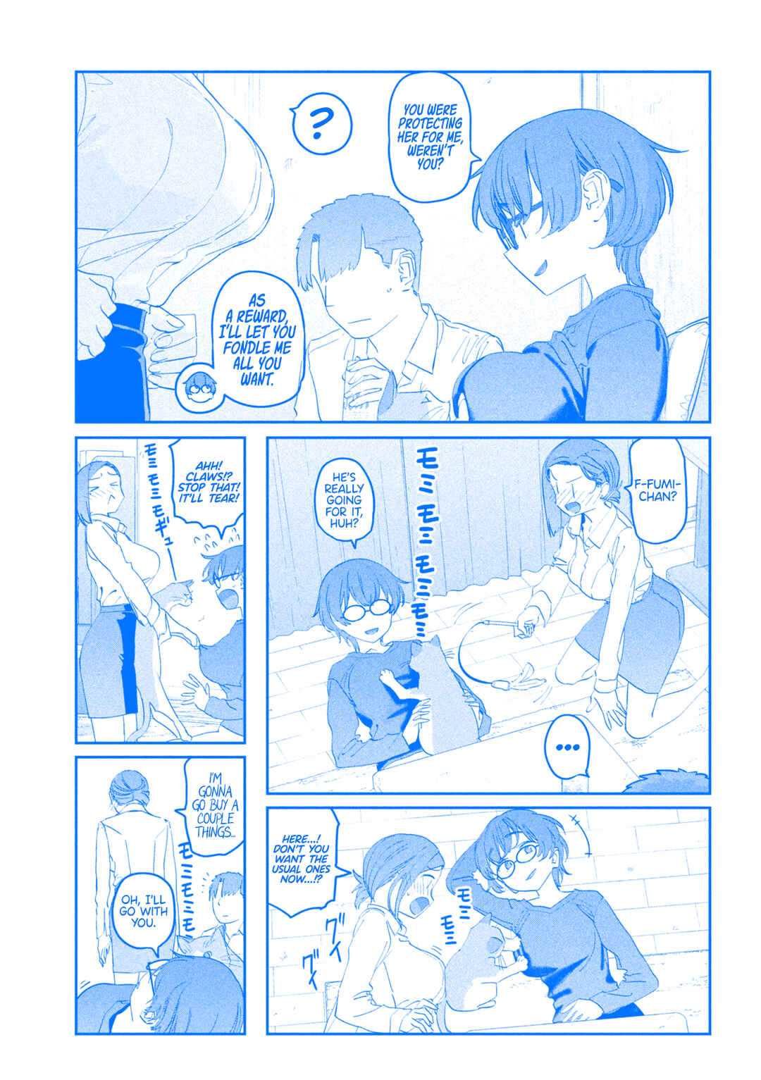 Page 6 Chapter 93 Getsuyoubi no Tawawa (Blue) (Fan Colored)