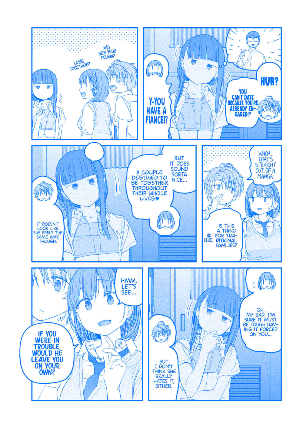 Page 10 Chapter 52 Getsuyoubi no Tawawa (Blue) (Fan Colored)