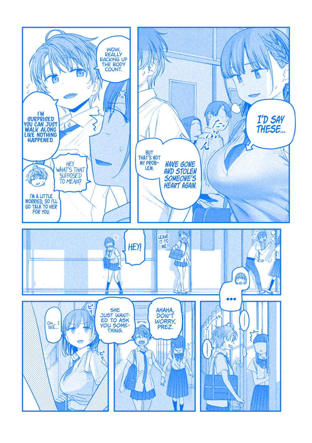 Page 3 Chapter 52 Getsuyoubi no Tawawa (Blue) (Fan Colored)