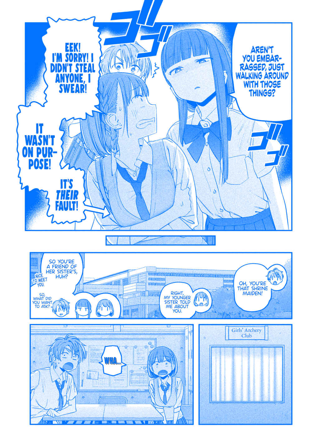 Page 4 Chapter 52 Getsuyoubi no Tawawa (Blue) (Fan Colored)