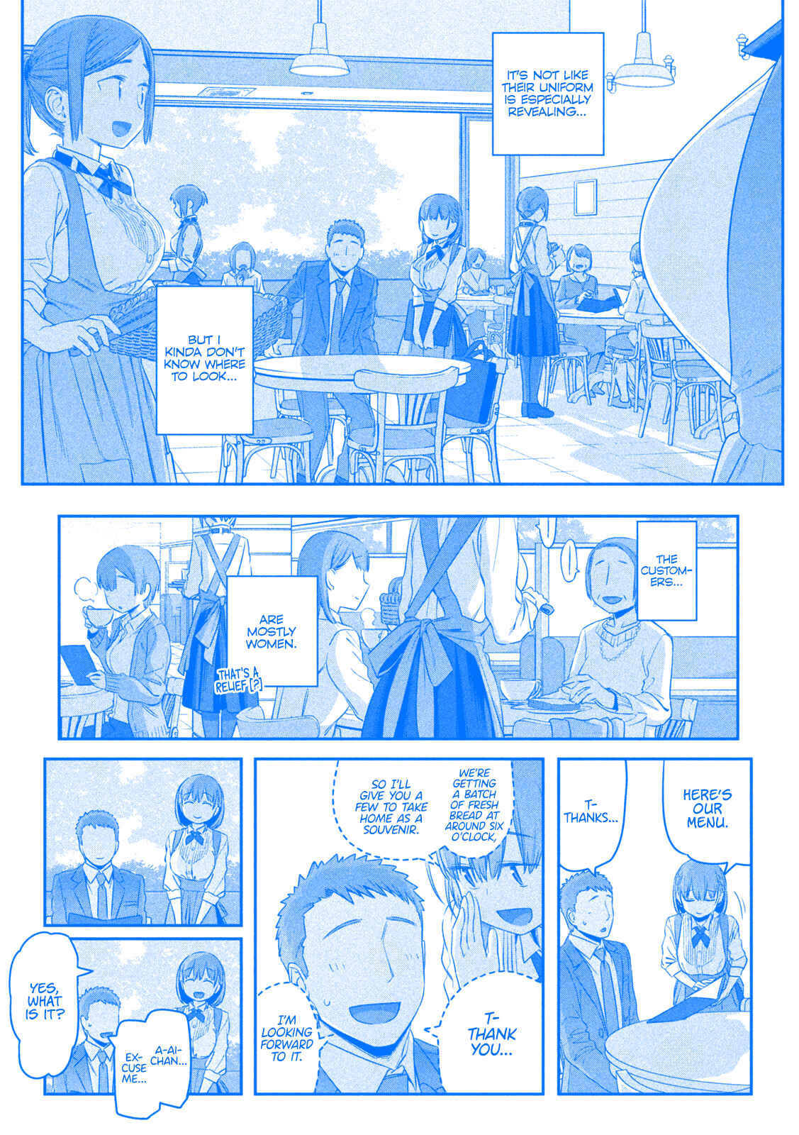 Page 4 Chapter 6 Getsuyoubi no Tawawa (Blue) (Fan Colored)