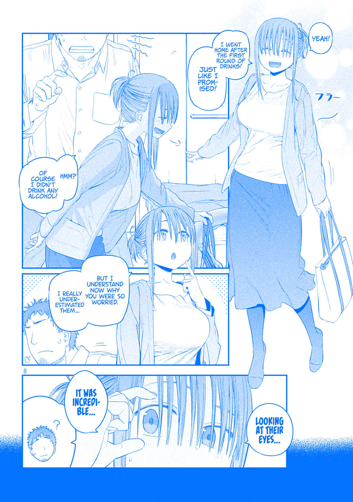 Page 8 Chapter 33 Getsuyoubi no Tawawa (Blue) (Fan Colored)