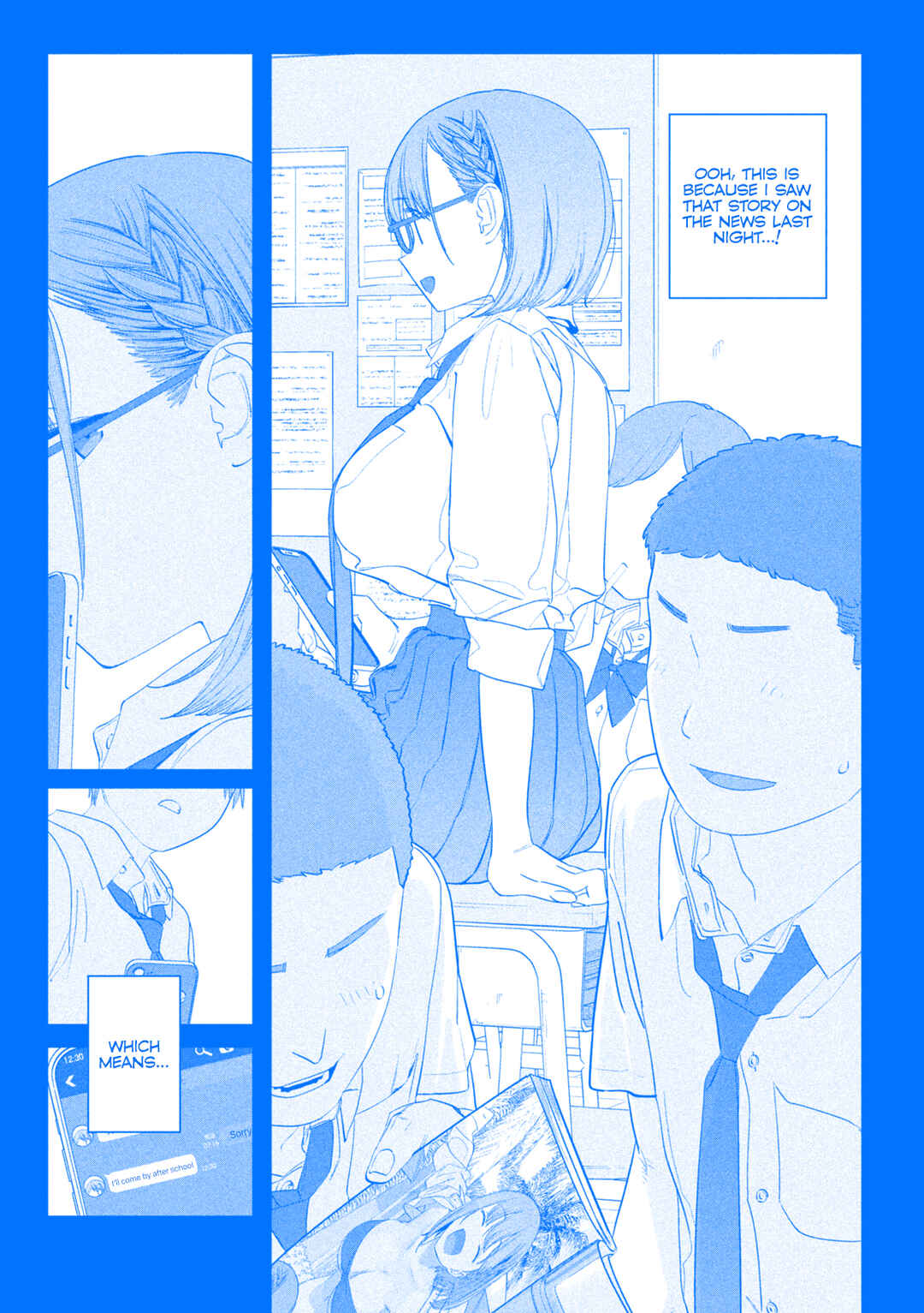 Page 6 Chapter 95 Getsuyoubi no Tawawa (Blue) (Fan Colored)