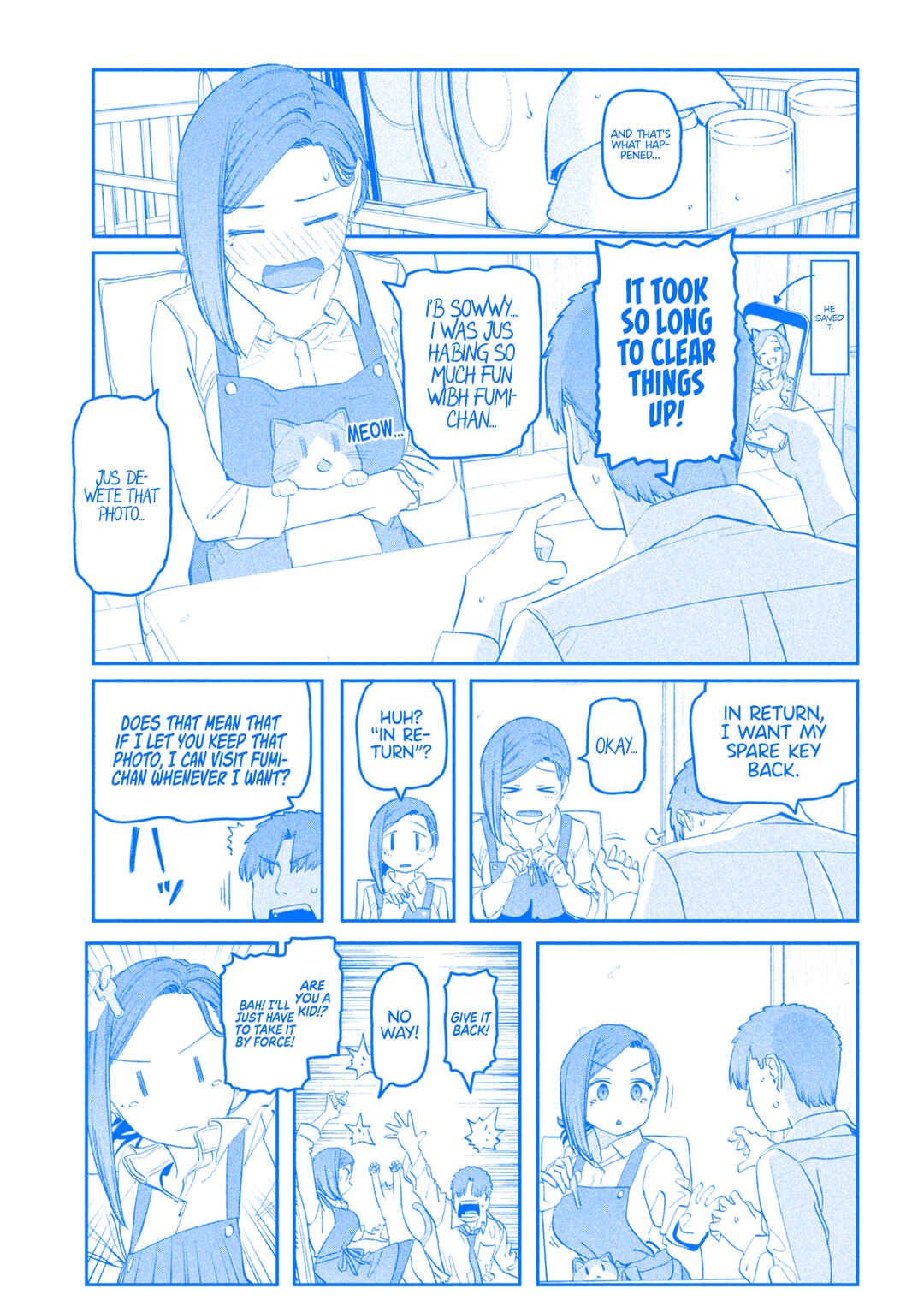 Page 12 Chapter 94 Getsuyoubi no Tawawa (Blue) (Fan Colored)