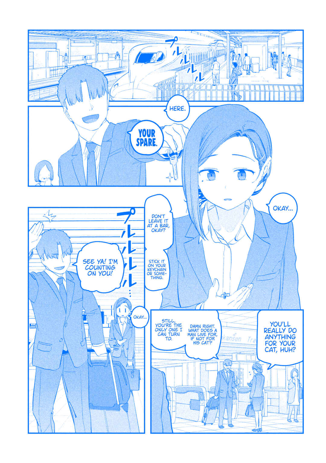 Page 4 Chapter 94 Getsuyoubi no Tawawa (Blue) (Fan Colored)