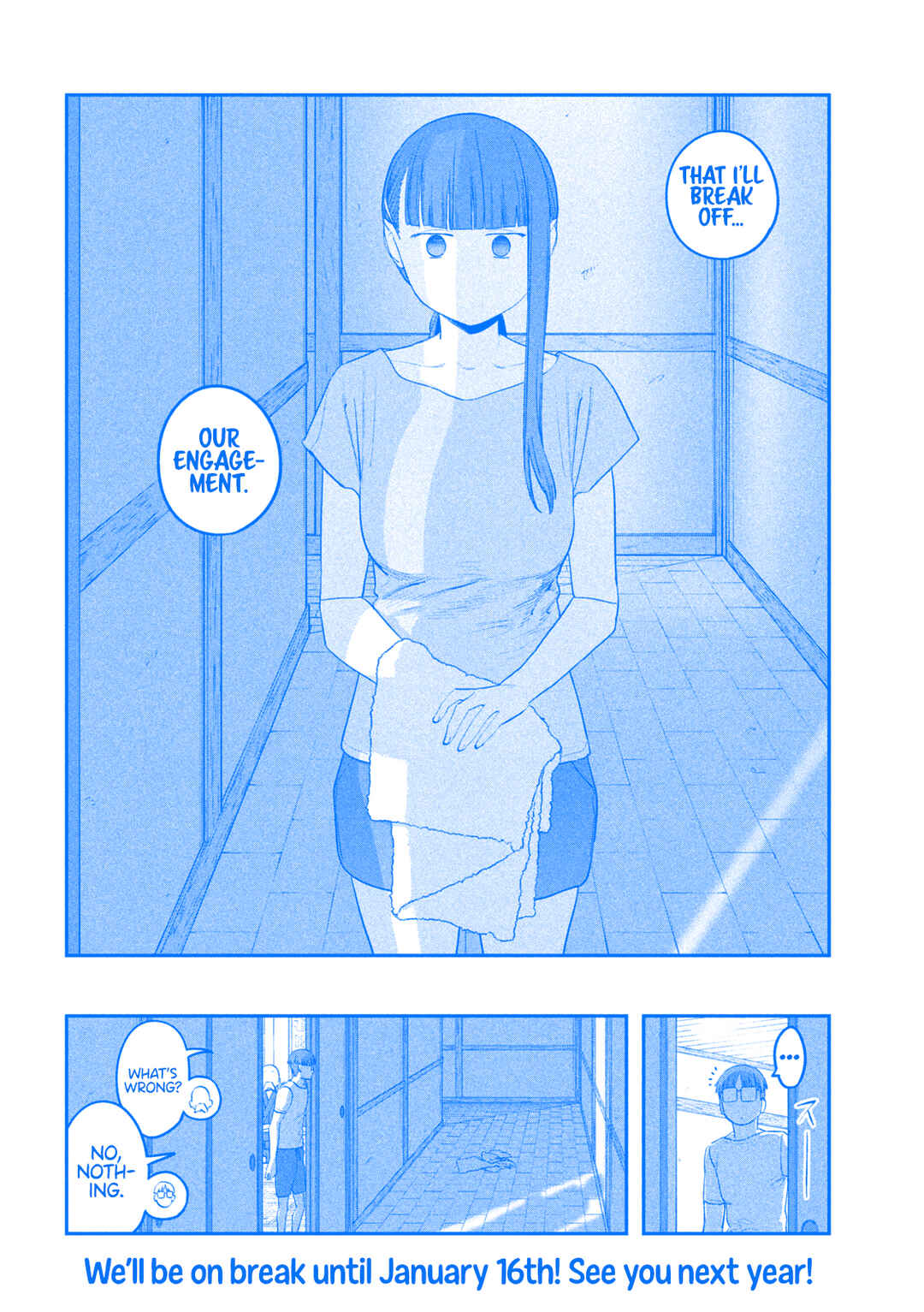 Page 14 Chapter 64 Getsuyoubi no Tawawa (Blue) (Fan Colored)