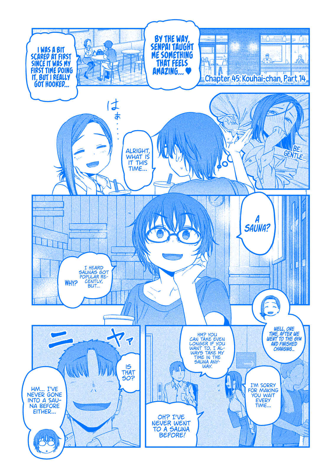 Page 1 Chapter 45 Getsuyoubi no Tawawa (Blue) (Fan Colored)
