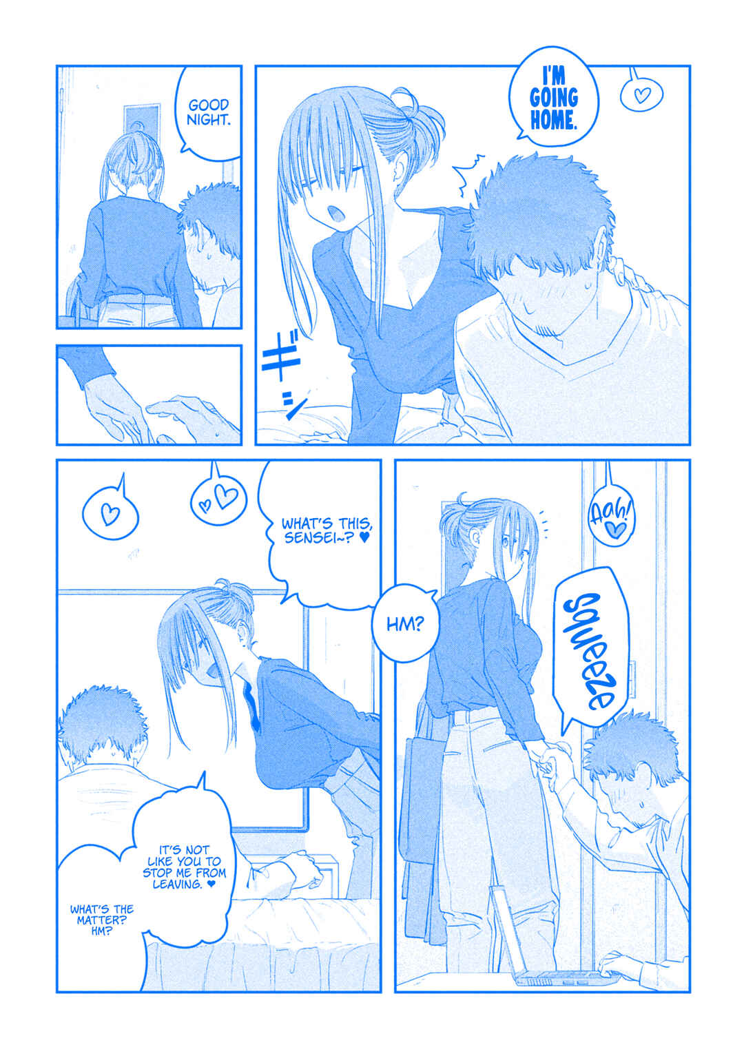 Page 4 Chapter 91 Getsuyoubi no Tawawa (Blue) (Fan Colored)