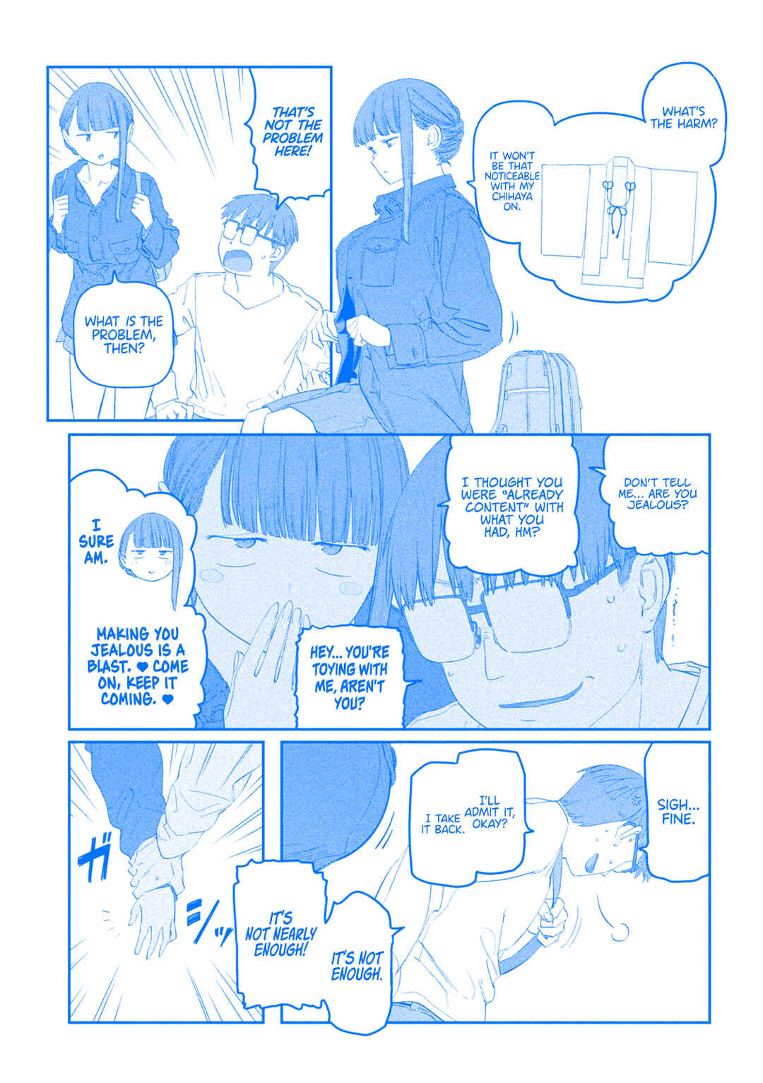 Page 10 Chapter 104 Getsuyoubi no Tawawa (Blue) (Fan Colored)