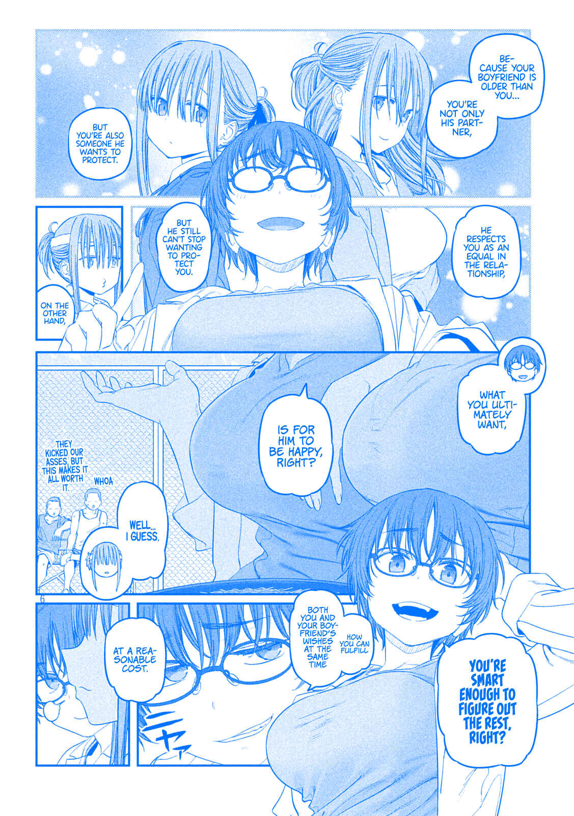 Page 6 Chapter 40 Getsuyoubi no Tawawa (Blue) (Fan Colored)