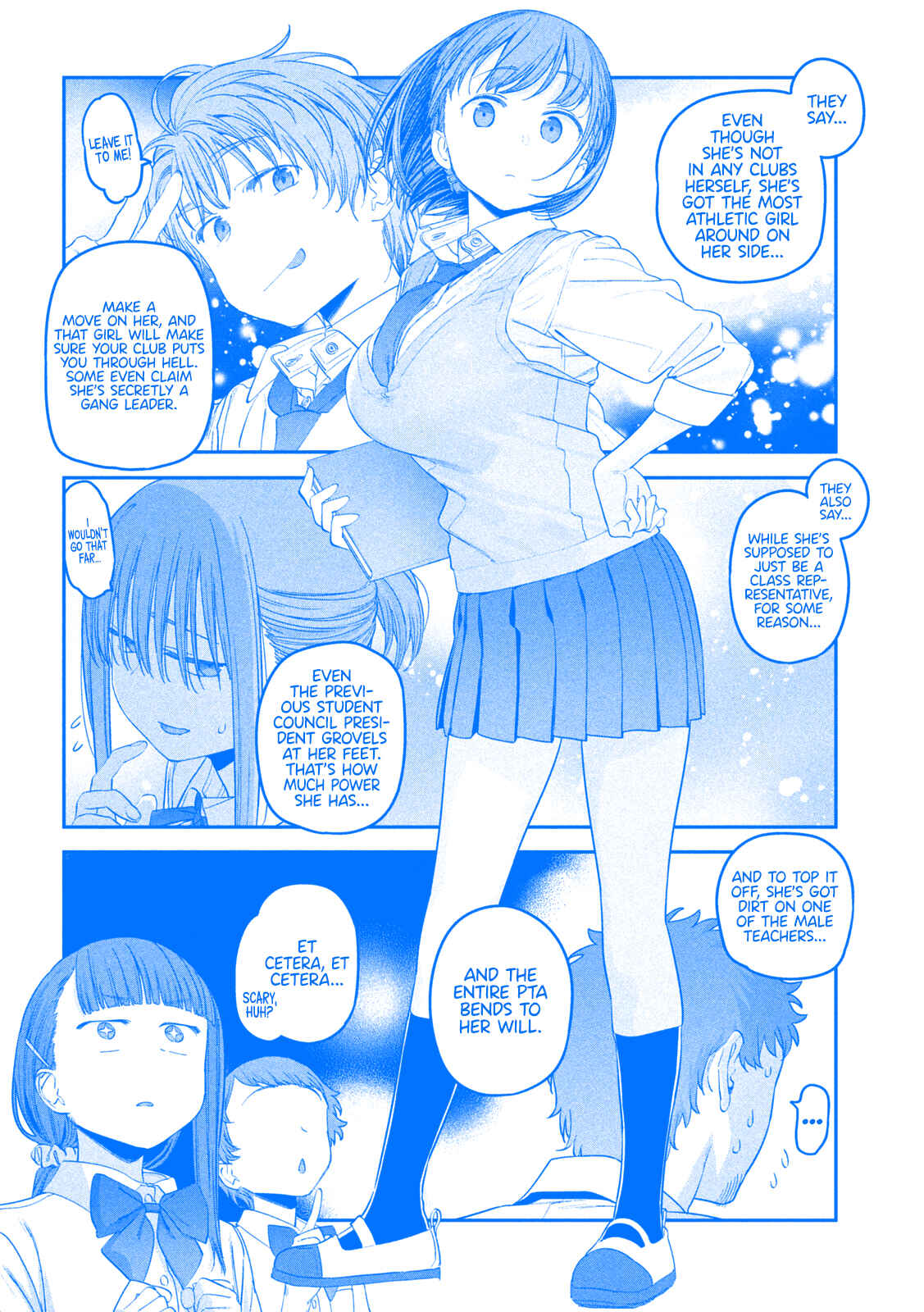 Page 10 Chapter 50 Getsuyoubi no Tawawa (Blue) (Fan Colored)