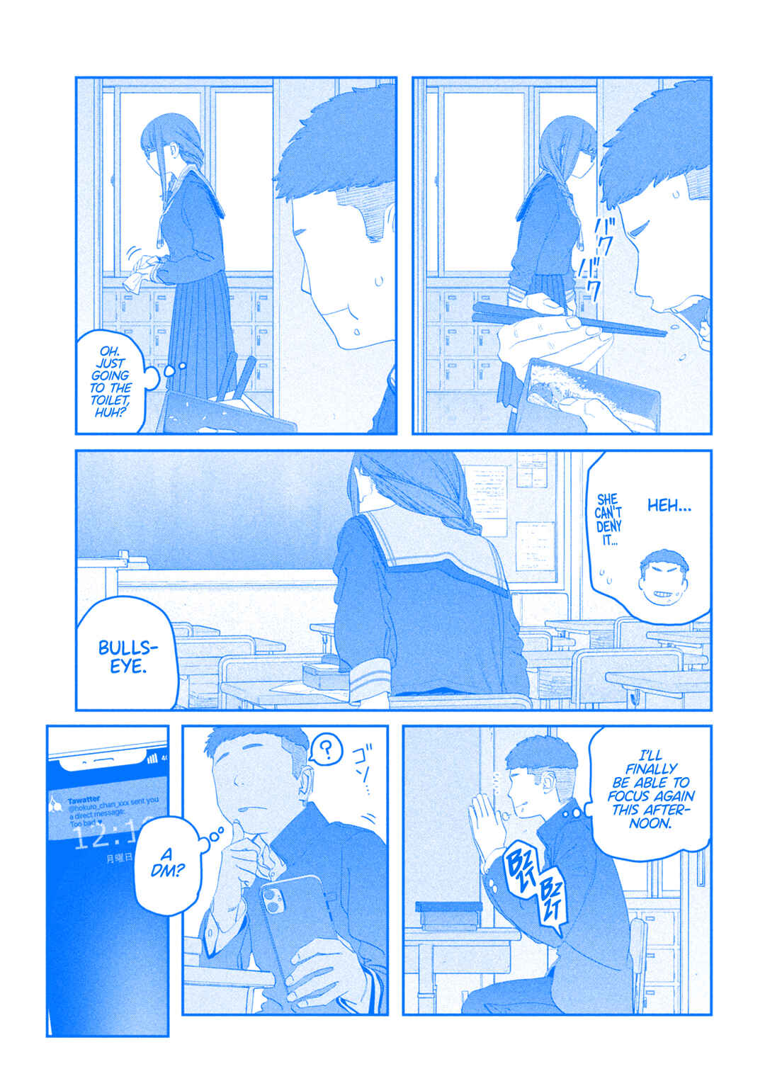 Page 12 Chapter 108 Getsuyoubi no Tawawa (Blue) (Fan Colored)