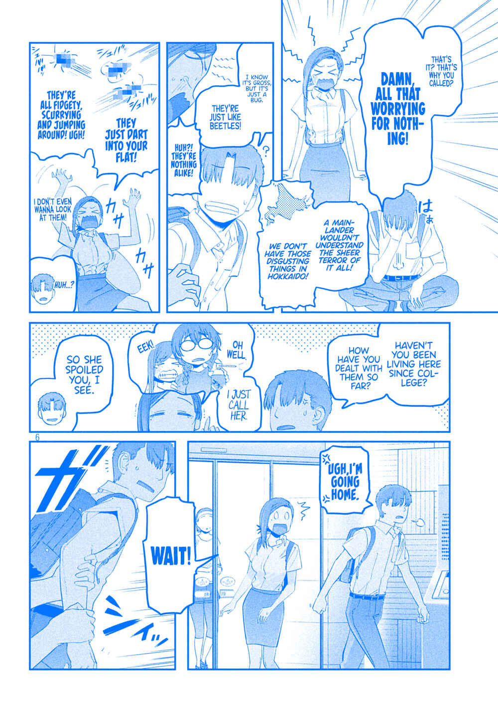Page 6 Chapter 55 Getsuyoubi no Tawawa (Blue) (Fan Colored)
