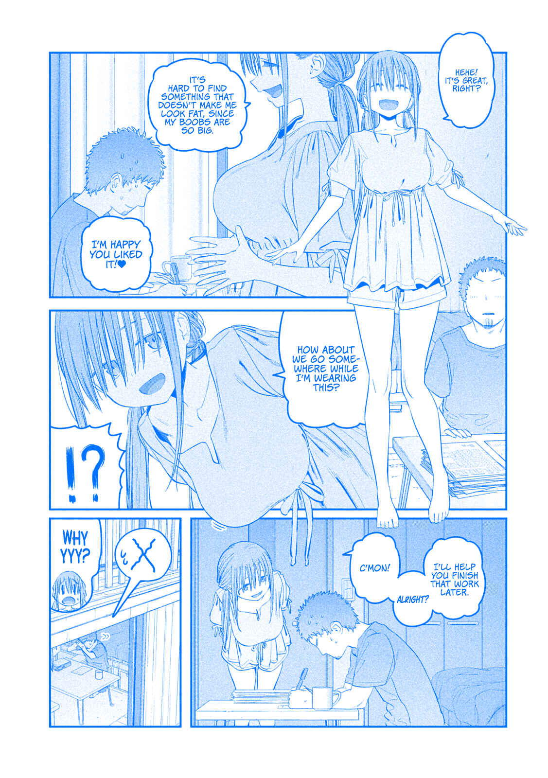 Page 3 Chapter 46 Getsuyoubi no Tawawa (Blue) (Fan Colored)