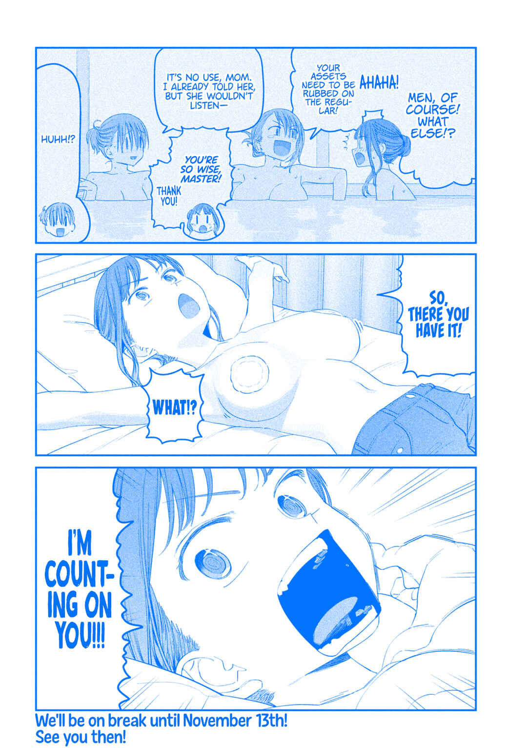 Page 13 Chapter 86 Getsuyoubi no Tawawa (Blue) (Fan Colored)