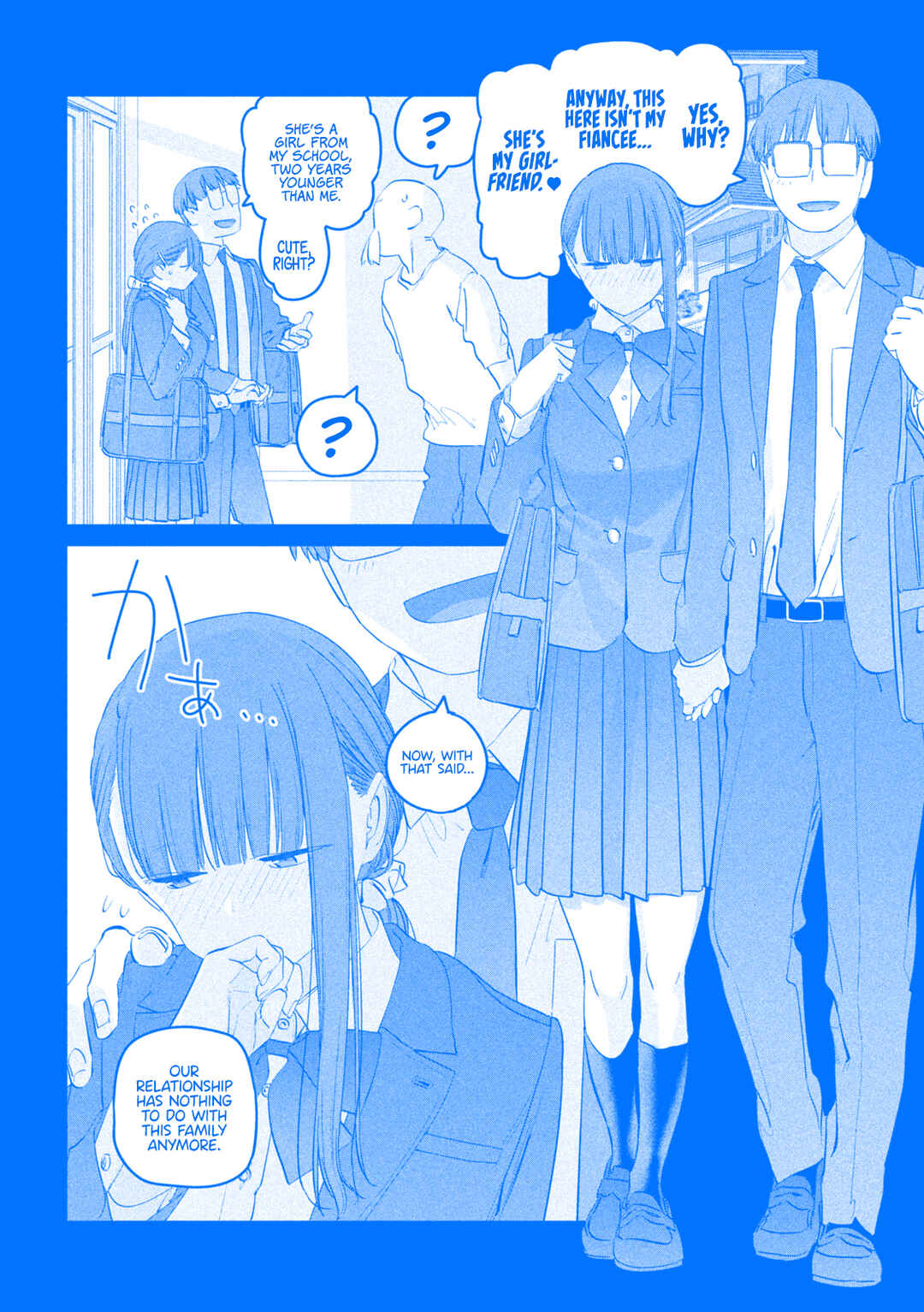 Page 4 Chapter 90 Getsuyoubi no Tawawa (Blue) (Fan Colored)