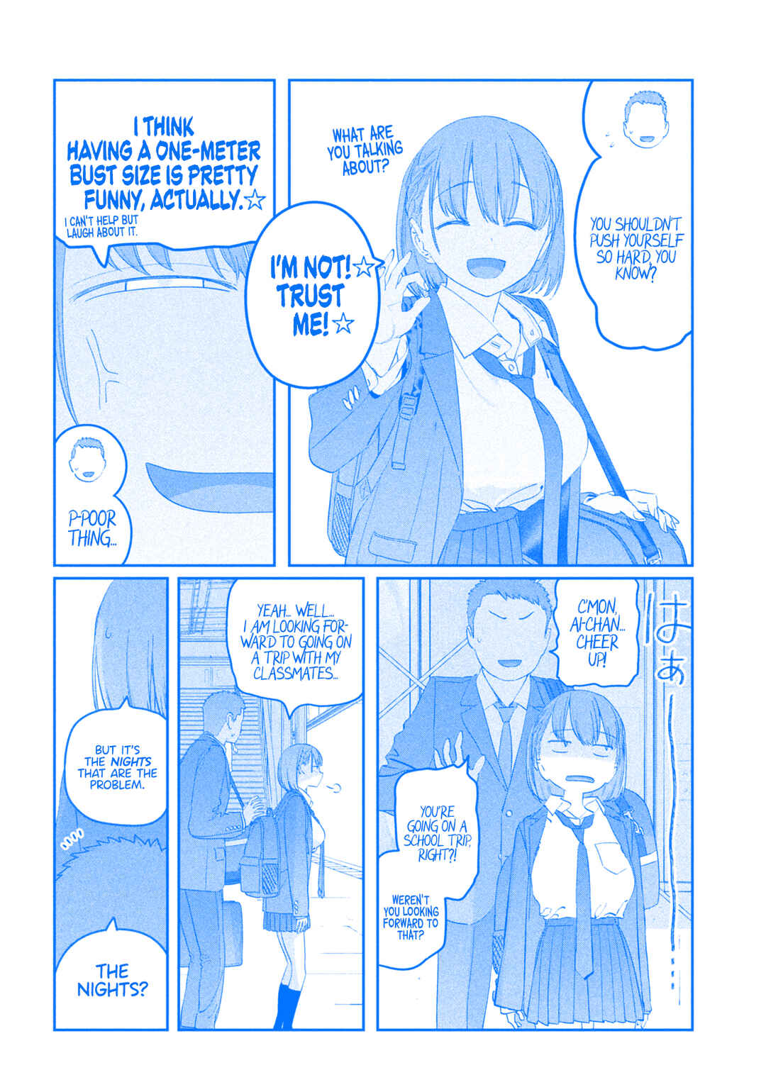 Page 4 Chapter 100 Getsuyoubi no Tawawa (Blue) (Fan Colored)