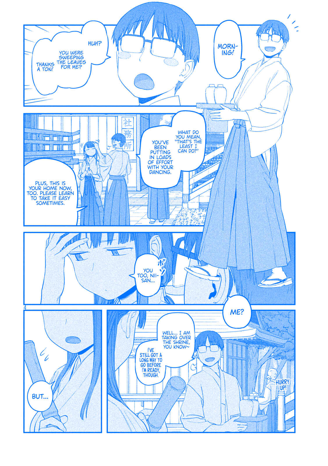 Page 4 Chapter 48 Getsuyoubi no Tawawa (Blue) (Fan Colored)