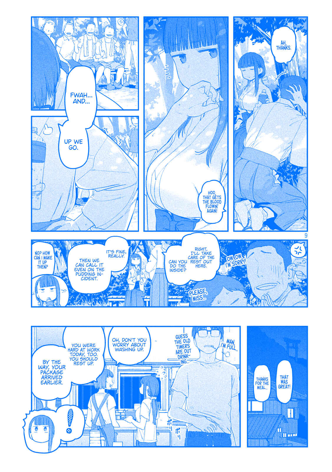 Page 9 Chapter 48 Getsuyoubi no Tawawa (Blue) (Fan Colored)