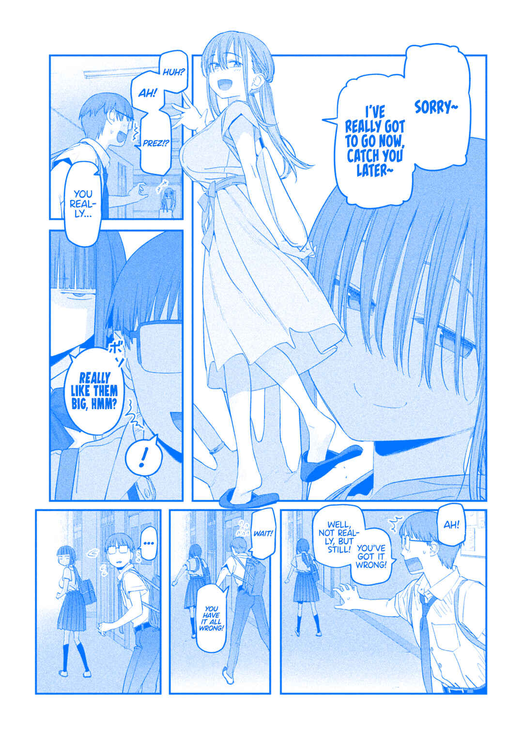 Page 12 Chapter 57 Getsuyoubi no Tawawa (Blue) (Fan Colored)