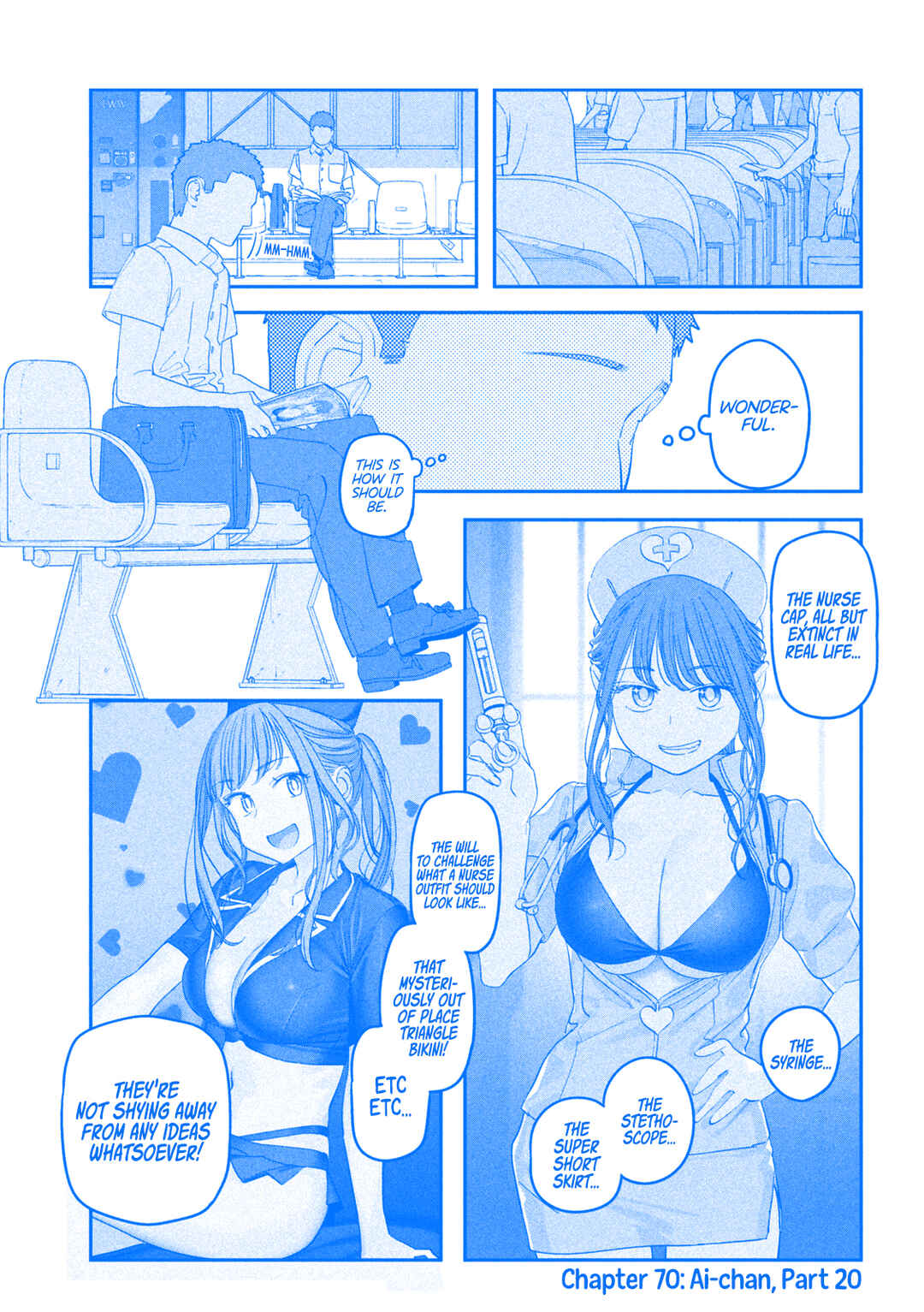 Page 2 Chapter 70 Getsuyoubi no Tawawa (Blue) (Fan Colored)