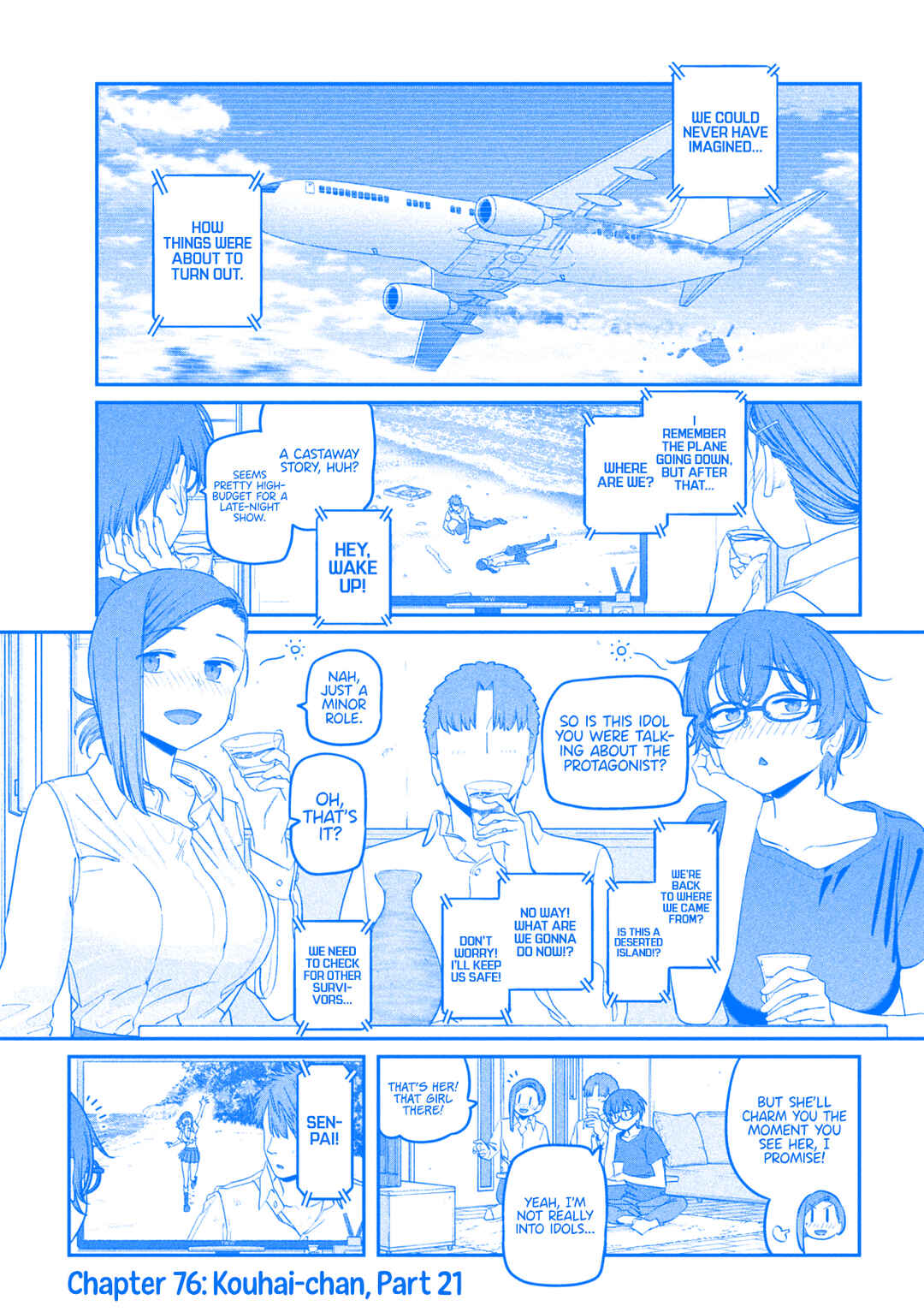 Page 2 Chapter 76 Getsuyoubi no Tawawa (Blue) (Fan Colored)