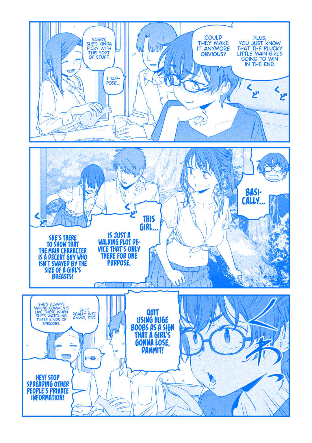 Page 4 Chapter 76 Getsuyoubi no Tawawa (Blue) (Fan Colored)