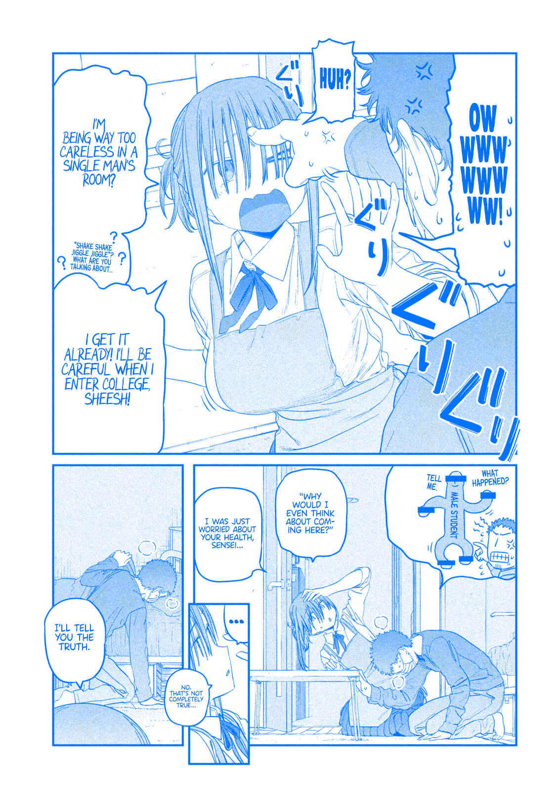 Page 10 Chapter 26 Getsuyoubi no Tawawa (Blue) (Fan Colored)