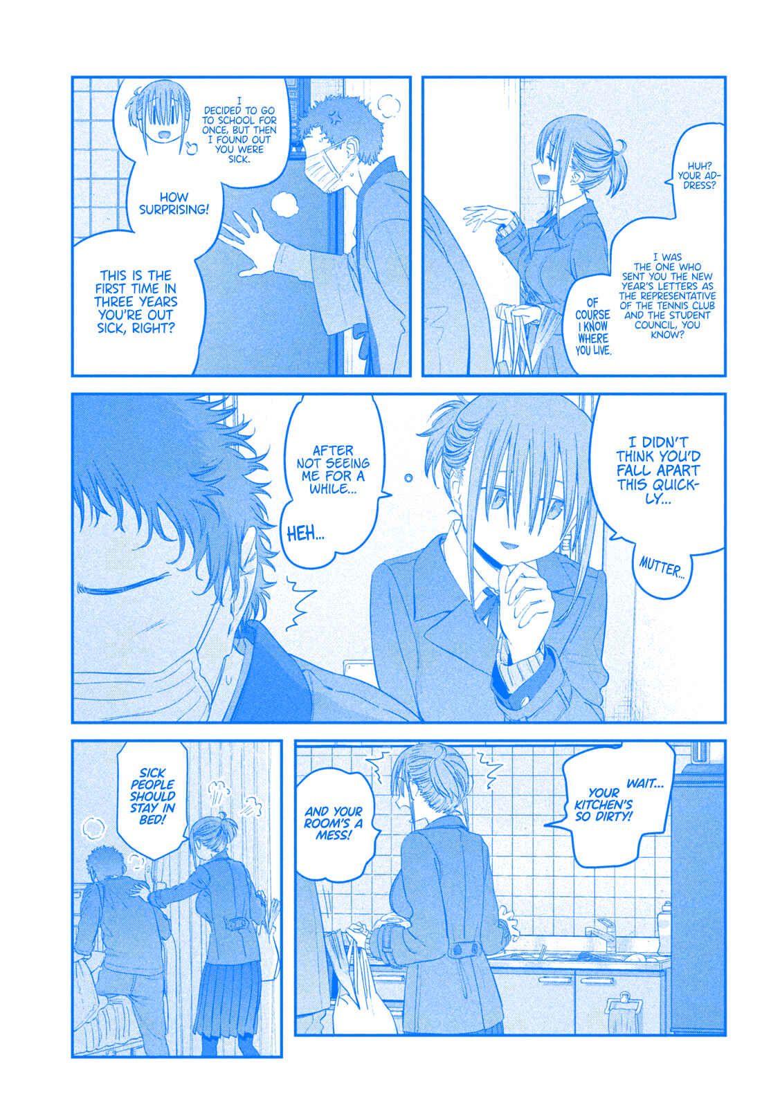 Page 4 Chapter 26 Getsuyoubi no Tawawa (Blue) (Fan Colored)
