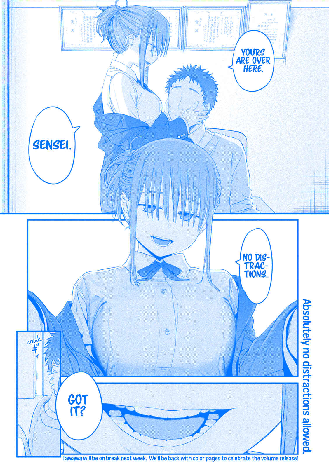Page 11 Chapter 12 Getsuyoubi no Tawawa (Blue) (Fan Colored)