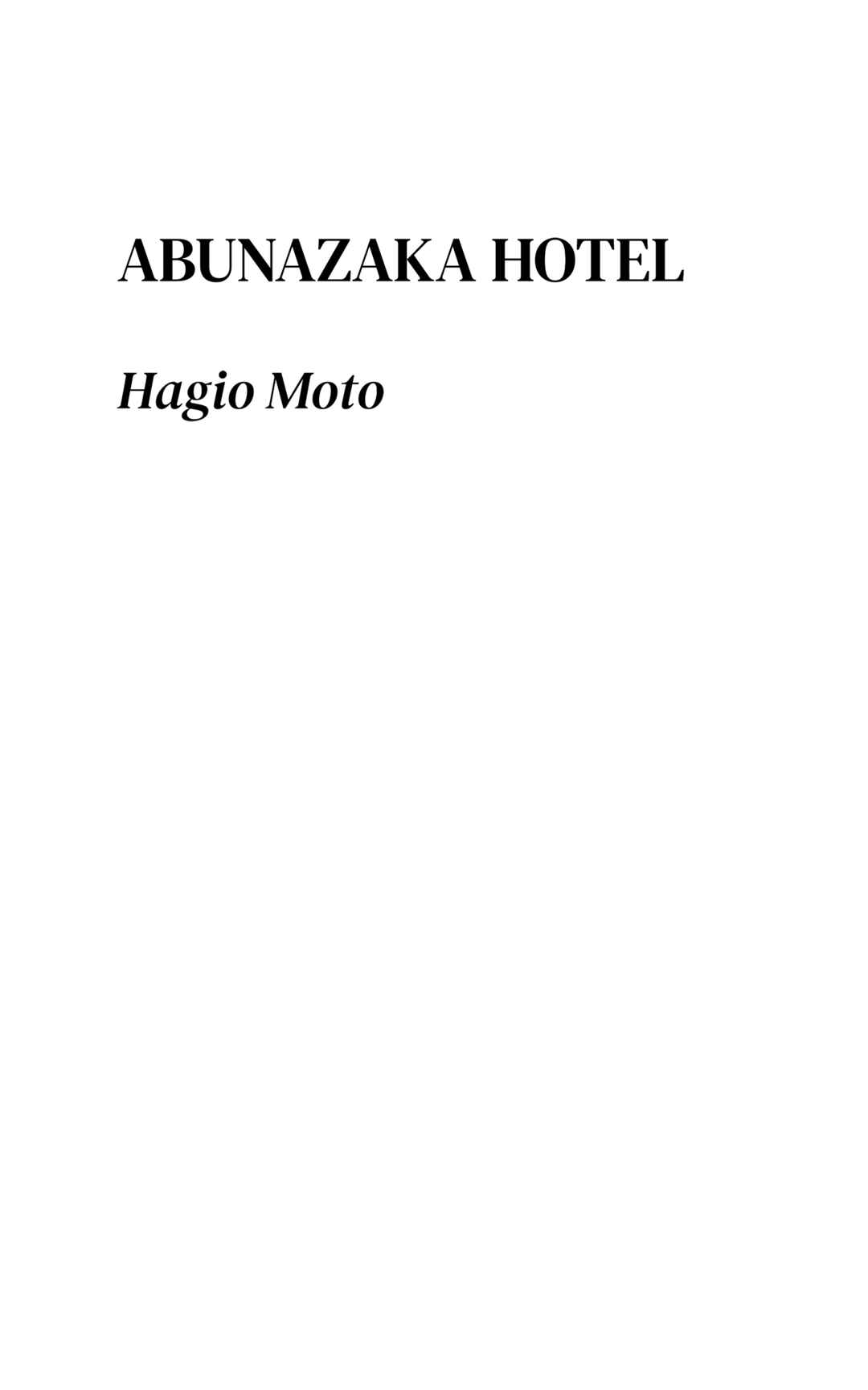 Page 2 Chapter 1 The Hotel on the Dangerous Hill