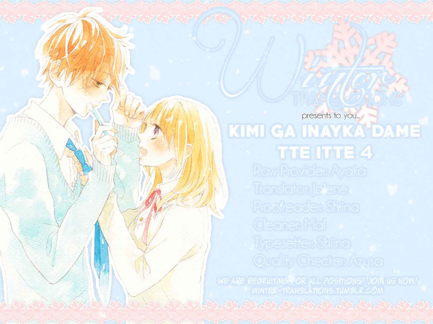 Page 1 Chapter 4 Kimi ga Inakya Dame tte Itte