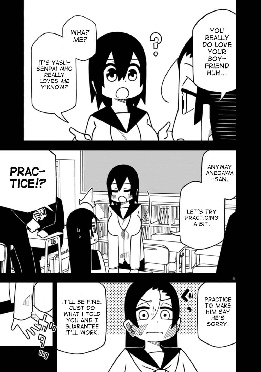 Page 5 Chapter 76 Kawaii Kouhai ni Iwasaretai