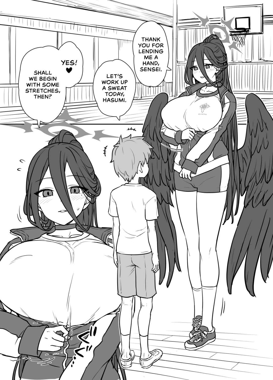Page 2 Chapter Unknown_a408 Blue Archive - Exercising With Ms. Hasumi