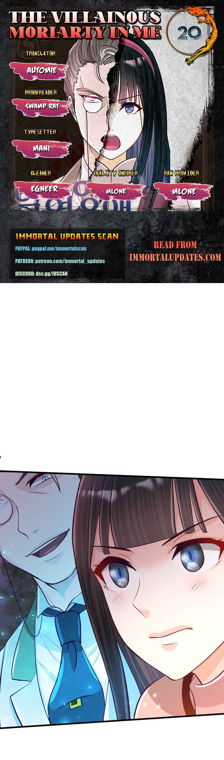 Page 1 Chapter 20 The Villainous Moriarty in Me