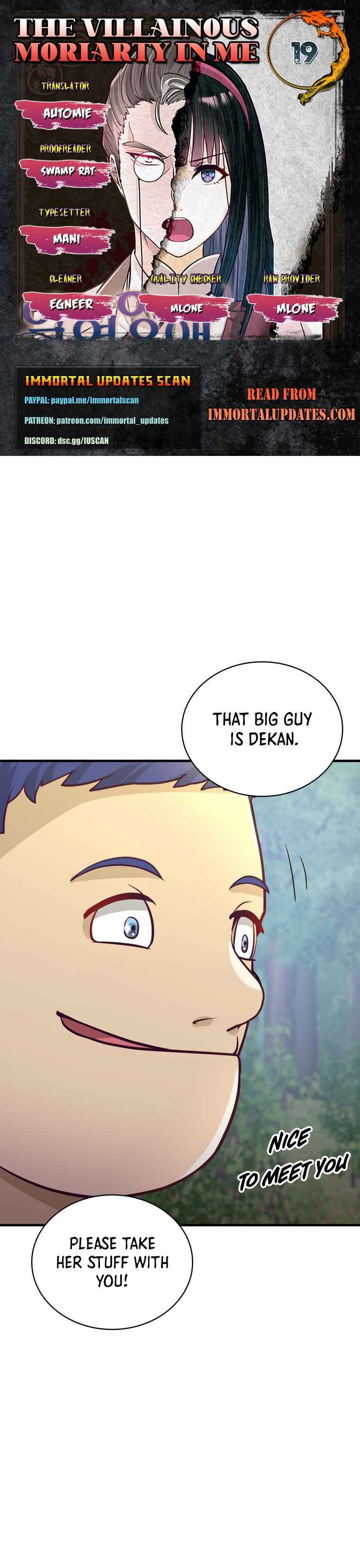 Page 1 Chapter 19 The Villainous Moriarty in Me