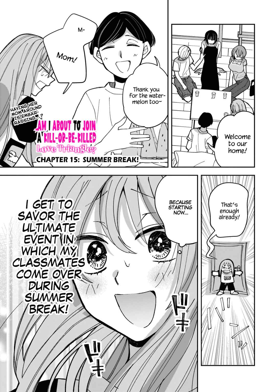 Page 1 Chapter 15 Koroshi Korosare Sankaku Kankei ni Watashi ga Ima kara Hairun desu ka?